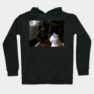 The Cat and the Guitar Hoodie